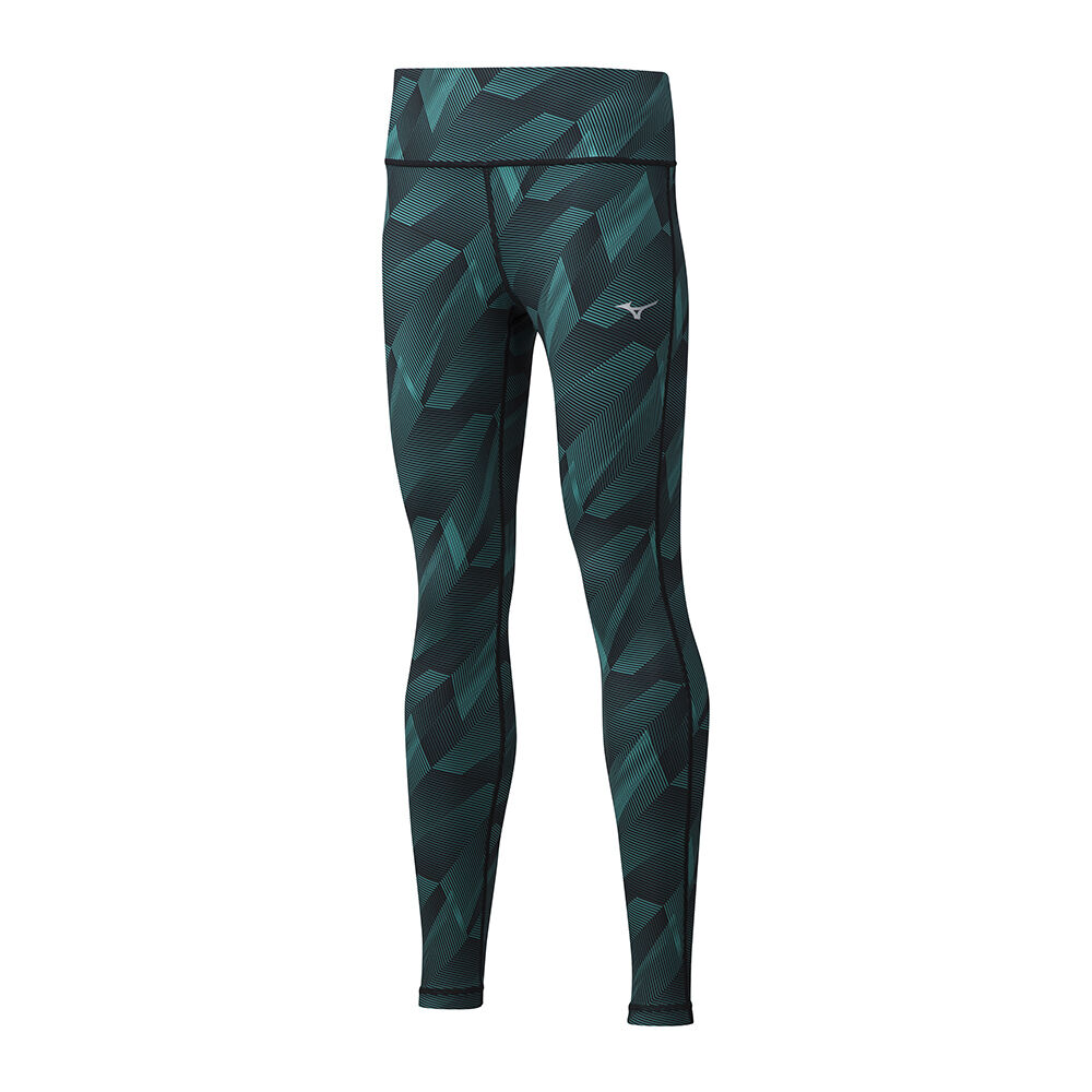 Leggings Mizuno Running Hineri Reversible - Mulher - Azuis - PGUTJ0645